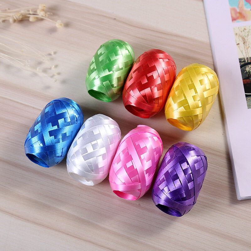 6pcs/bag 5mm*10m Balloon Ribbon Curling Ribbon Egg Roll for Balloon Decoration Balloon Ribbon