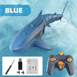 2.4G Simulation Remote Control Fish Boat Toy Kids Electric RC Shark With WIFI Camera For RC Boat