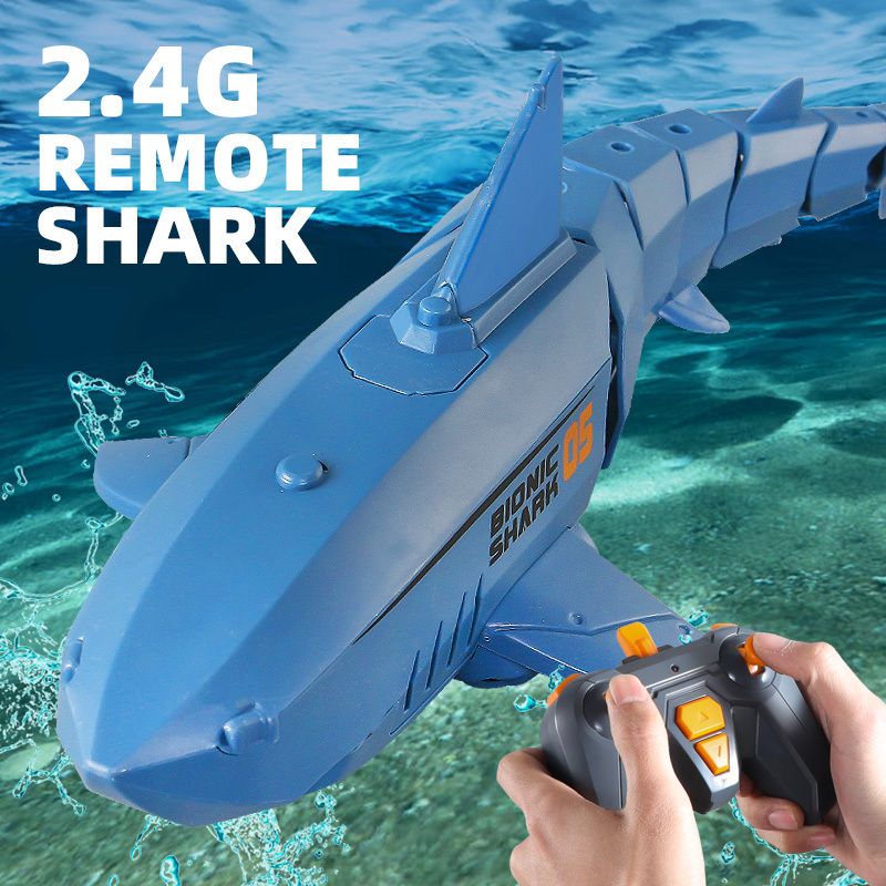 2.4G Simulation Remote Control Fish Boat Toy Kids Electric RC Shark With WIFI Camera For RC Boat