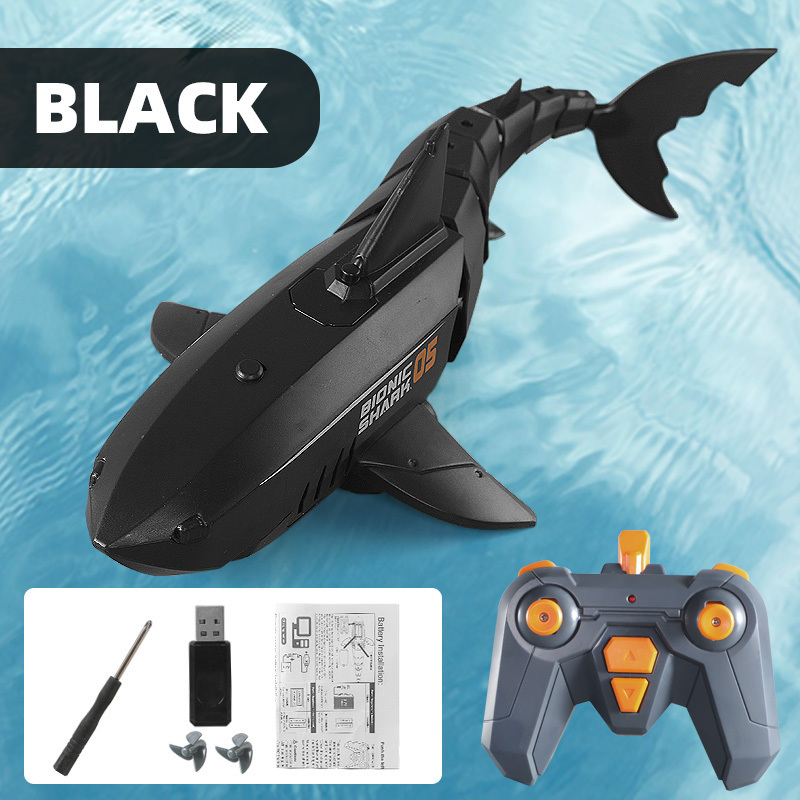 2.4G Simulation Remote Control Fish Boat Toy Kids Electric RC Shark With WIFI Camera For RC Boat