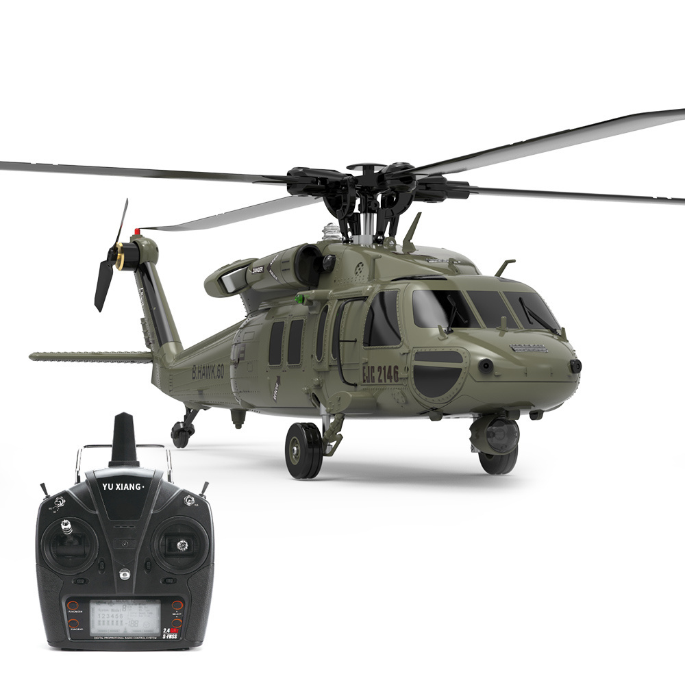 Big RC Helicopter Large 1:47 Scale UH60 Black Hawk 6CH YXZN F09 Brushless Flybarless Arobatic Professional 6G/3D Remote Control