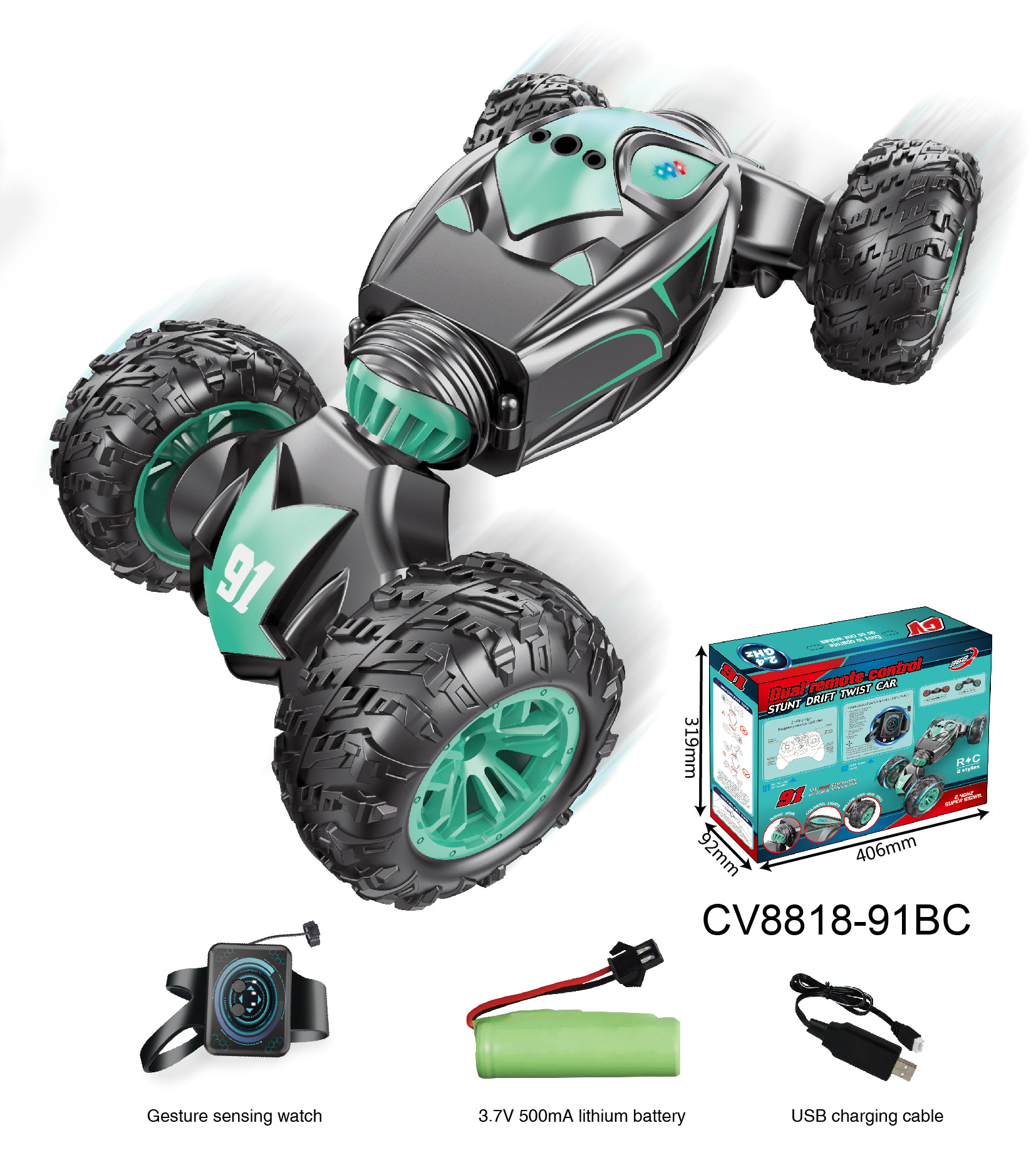 Hand Control Monster Truck For Boys RC Car Remote Control Car Monster Truck 4WD Dual Racing Cars