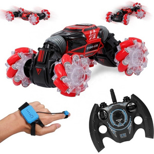 2022 New Radio Control Car Rechargeable 360 Rotation Drift With Cool Light High Speed RC Gesture Stunt Car