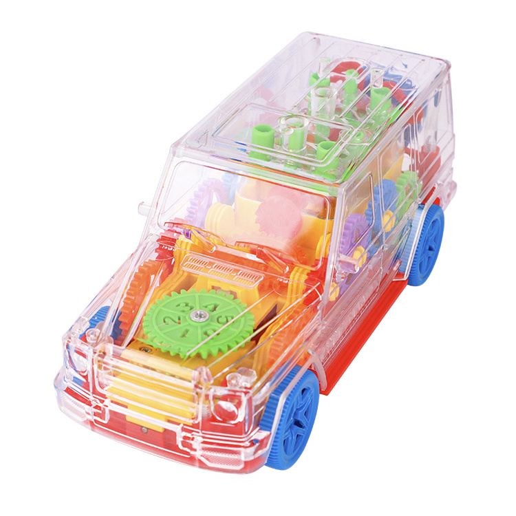 Cars for toddlers 360-Degree Spin Electric Toy Children'S Toy Light Up Transparent Gear Car