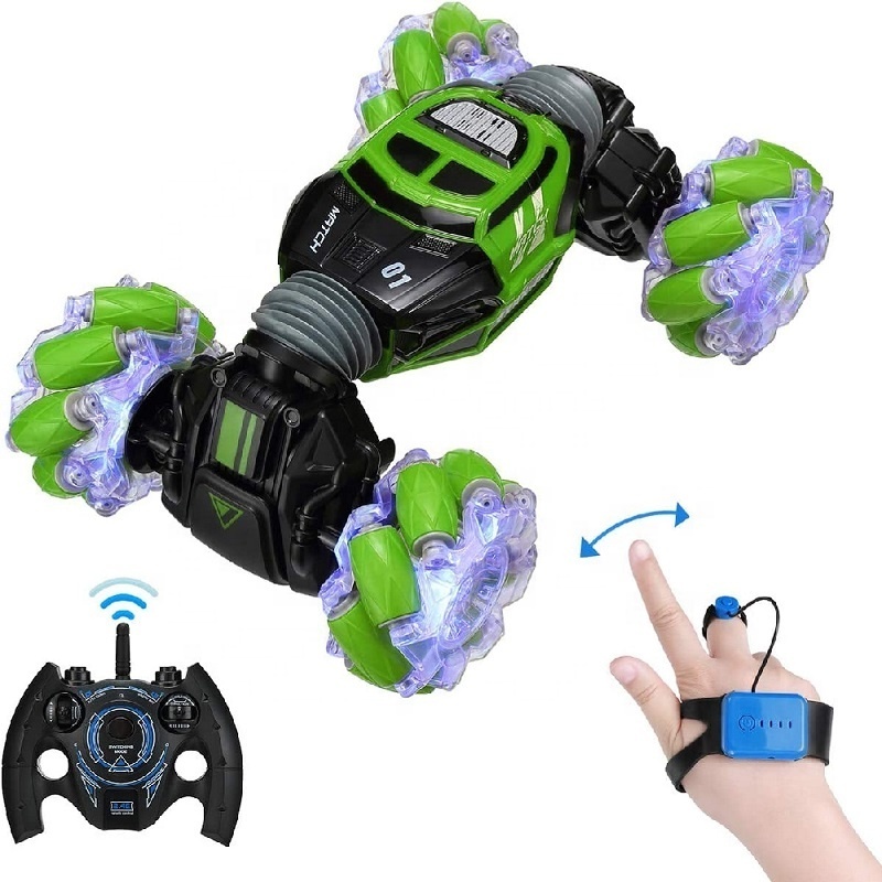 2022 New Radio Control Car Rechargeable 360 Rotation Drift With Cool Light High Speed RC Gesture Stunt Car