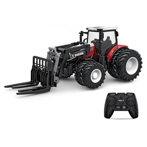 HW 1:24 6 Channel 2.4G rc tractors Front Loader construction farm trucks remote control car radio controlled Rc tactor