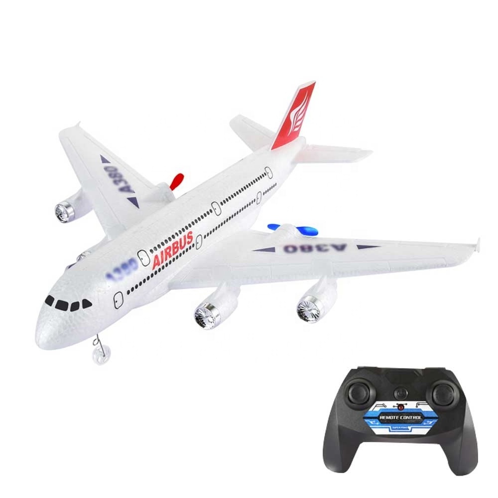 HW Hot selling EPP A 380 Rc airplane aircraft model fixed-wing glider anti-fall unbreakable flying rc airplane