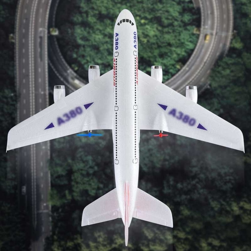 HW Hot selling EPP A 380 Rc airplane aircraft model fixed-wing glider anti-fall unbreakable flying rc airplane