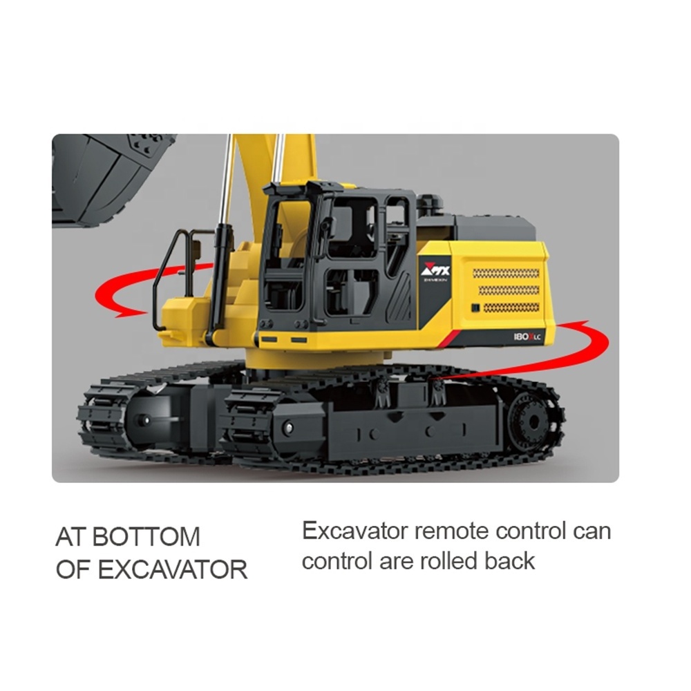 HW 5 channel Wholesale 1:48 scale Construction excavator model remote control rc truck for kids