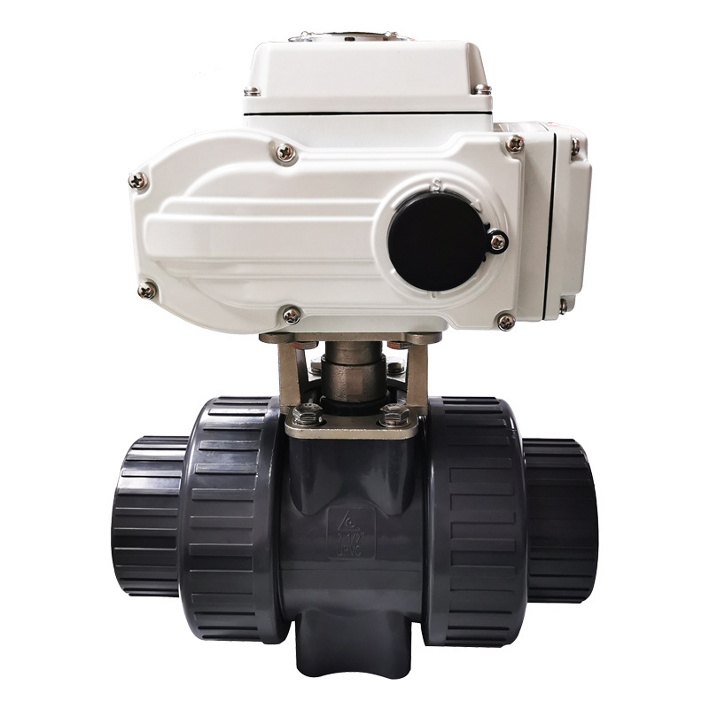 Best price 12v 24v dc 4 inch dn 100 pvc  2 inch dn50 automatic motorized ball valve  3