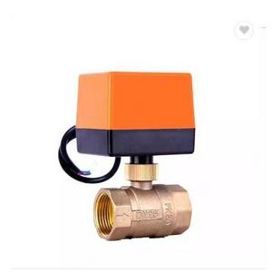 1/2" 3/4" 1" dn25 dn50 Motorized Ball Valve 12v/24v 220vac brass stainless steel two-way Control Brass Electric Ball Valve