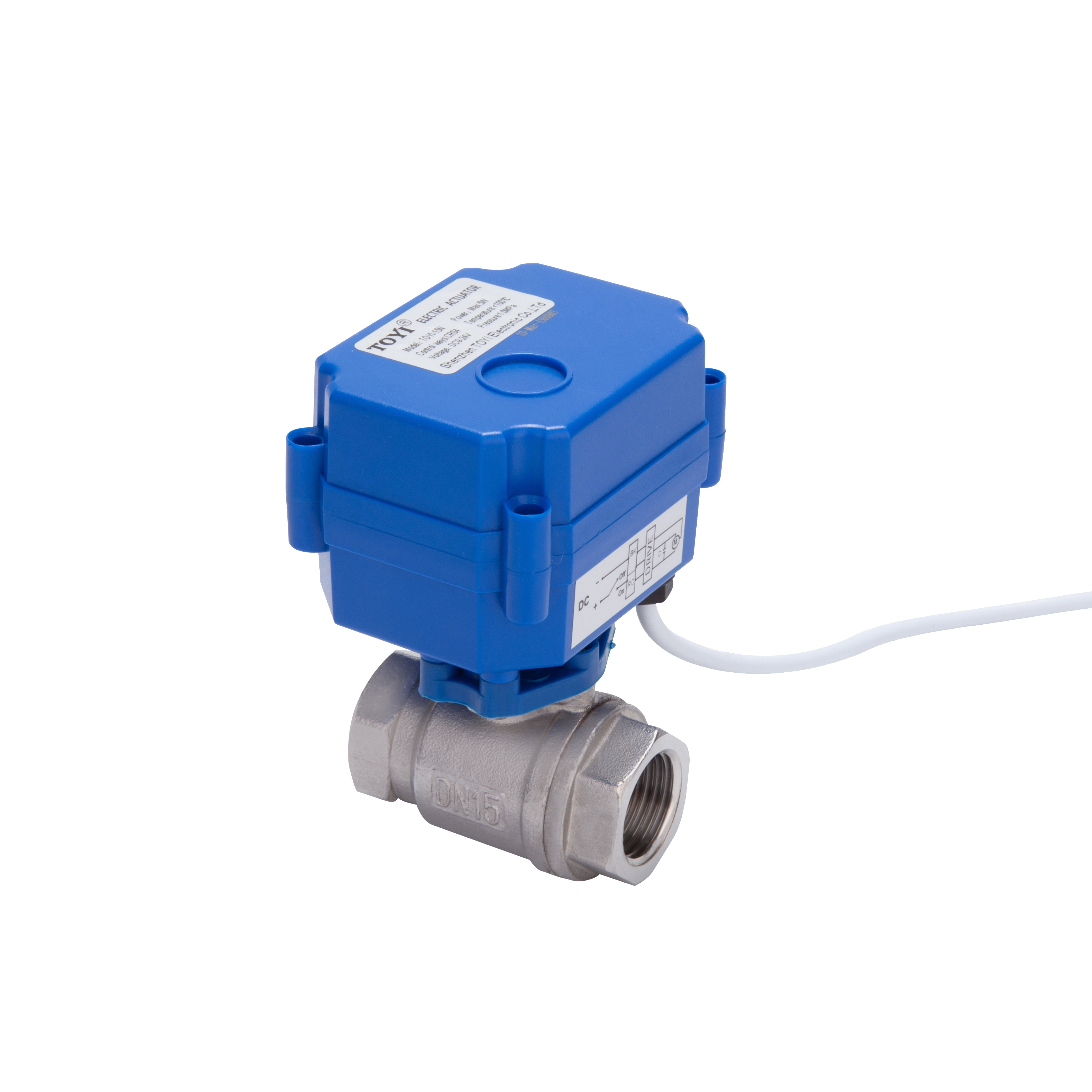 12V DC Motor Electrical Control valve Mini Ball Valve Stainless Steel  Motorized Electric 2 way Smart water valve