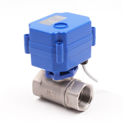 DC12VDC24V electric small electric actuator stainless steel ball valve 1/2 