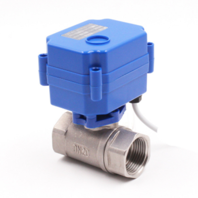 DC12VDC24V electric small electric actuator stainless steel ball valve 1/2 "3/4" 1 "inch electric type electric 2-way ball valve