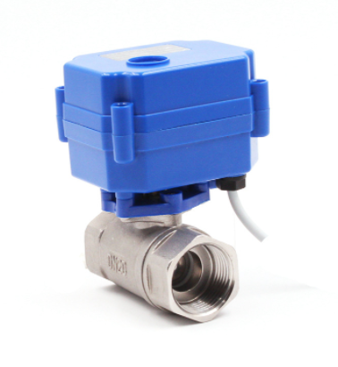 DC12VDC24V electric small electric actuator stainless steel ball valve 1/2 