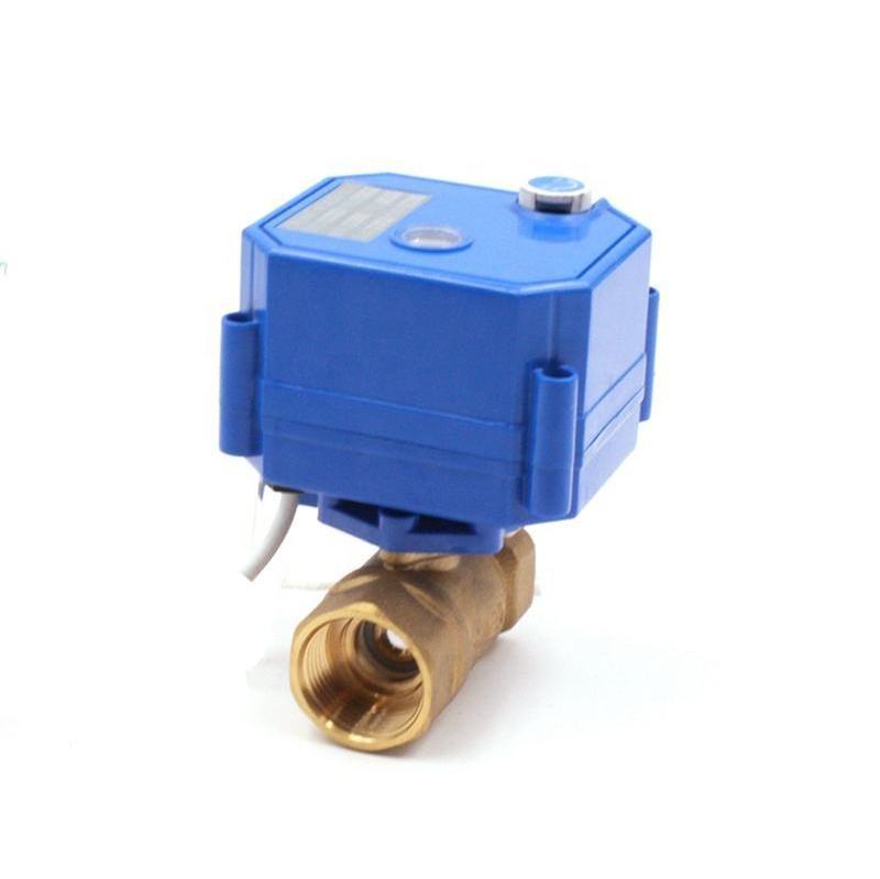 stainless steel electric smart valve 2 way motorized ball valve brass ss304 mini electric actuator water control valve 12v