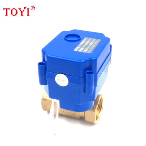 TOYI DC12V DC24V small electric actuator ball valve 1/2 