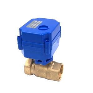 TOYI DC12V DC24V small electric actuator ball valve 1/2 "3/4" 1 "electric type electric two-way brass/stainless steel ball valve