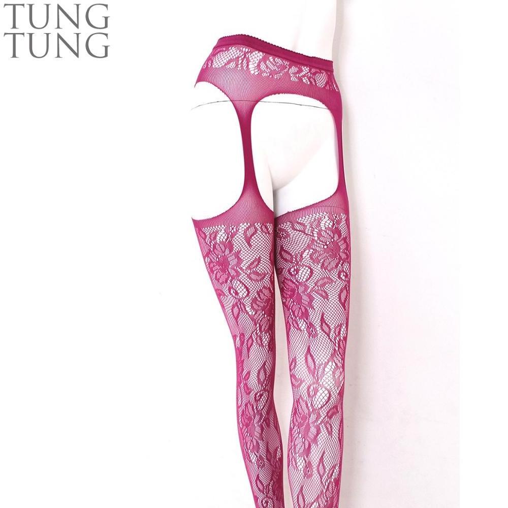 floral pattern sexy ladies tights mature pantyhose