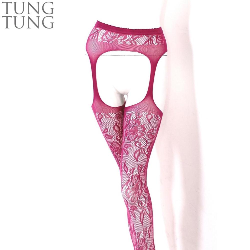 floral pattern sexy ladies tights mature pantyhose