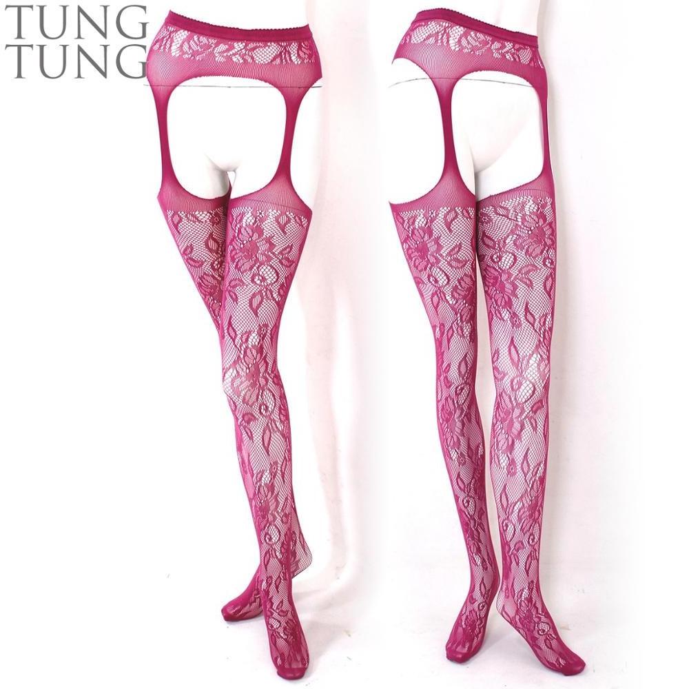 floral pattern sexy ladies tights mature pantyhose