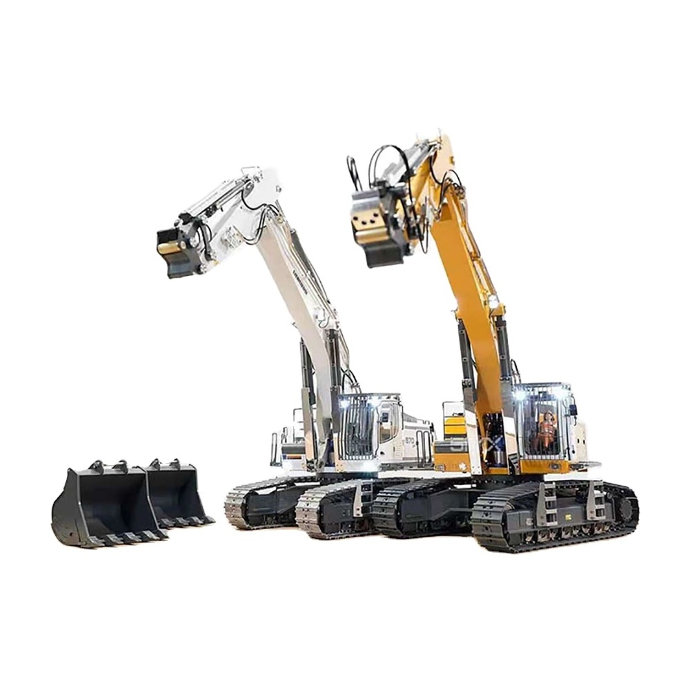 1:14 Remote Control K970-100S Hydraulic Excavator Model HuiNa Full Metal Toys Car Rc Vehicles