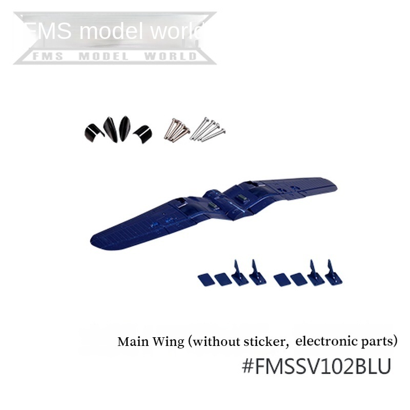 Fms 1400mm F4U RC Airplane Main Wing Vertical Tail Flat Canopy Propeller 6s Delay Device Landing Gear Spare Parts