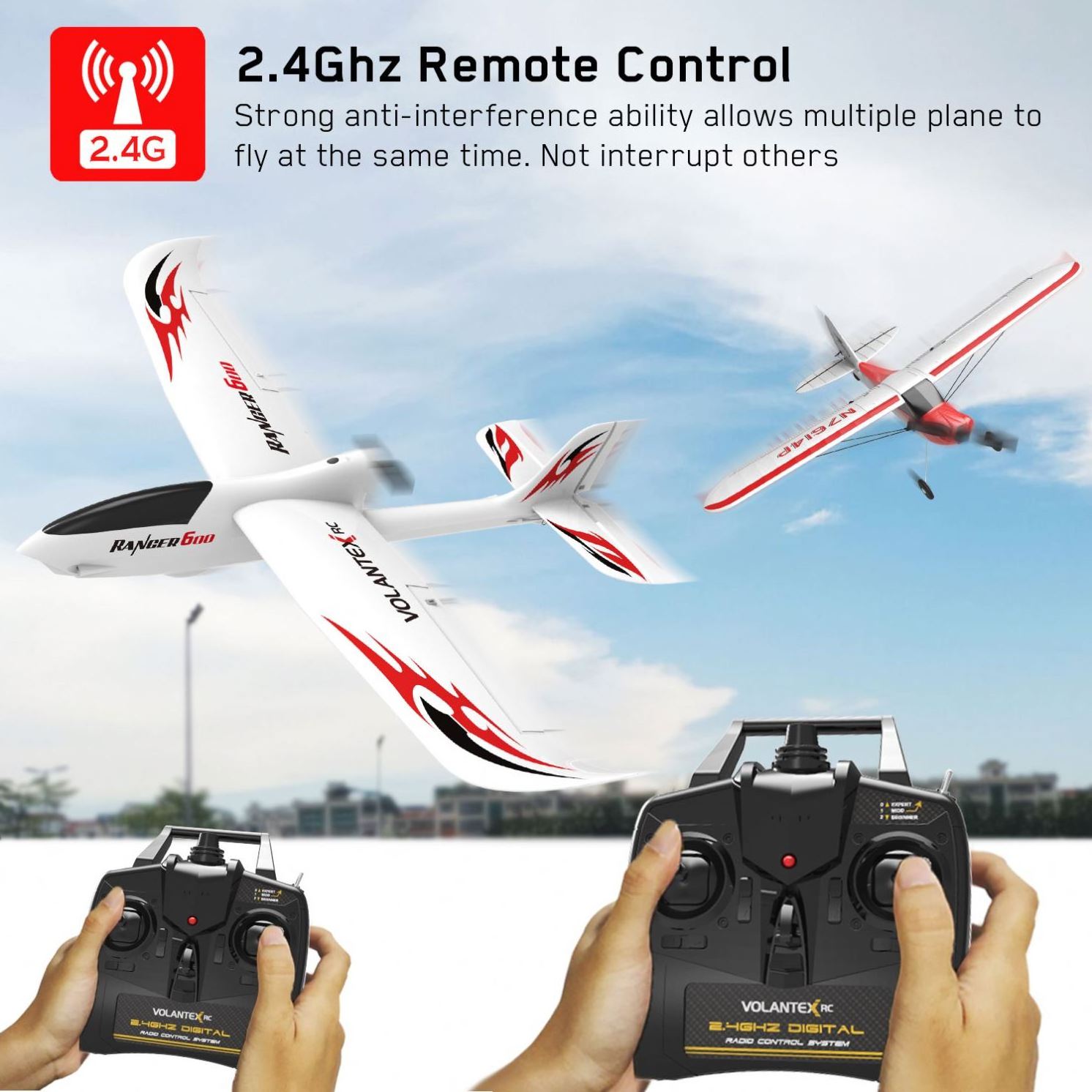 2023 Free Delivery Glider 600 Wireless rc plane Remote Control Toy Airplane Fully Assembly Perfect for Beginner Practice