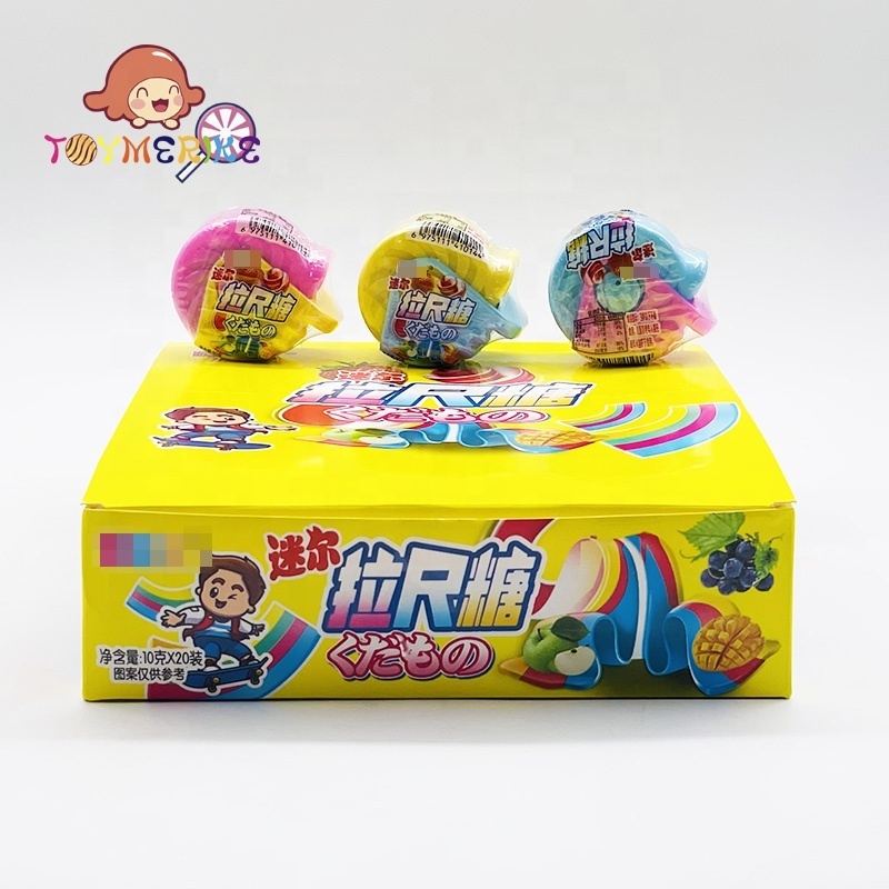 Rainbow Sour Sweet Tape Gummy Rolling Candy