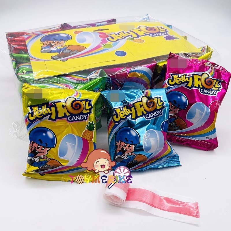 Gummy Roll Supplier Sweet Fruity Roll Gummy Jelly Candy