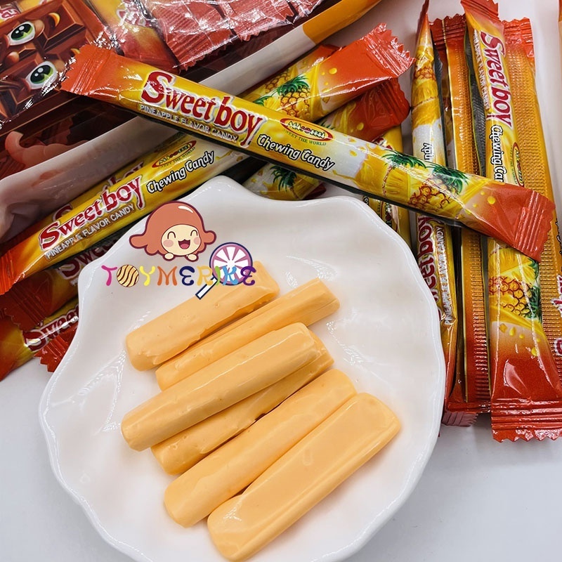 Sweet Chewy Gummy Candy Stick Shape Fruit Flavor Chewing Milk Candy