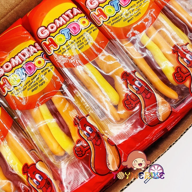 Mini Hot Dog Shaped Halal Gummy Candy