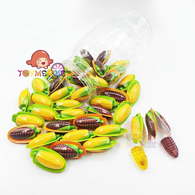 Wholesale Bottled Sweet Fruit Flavor Corn Gummy Candy with Jam