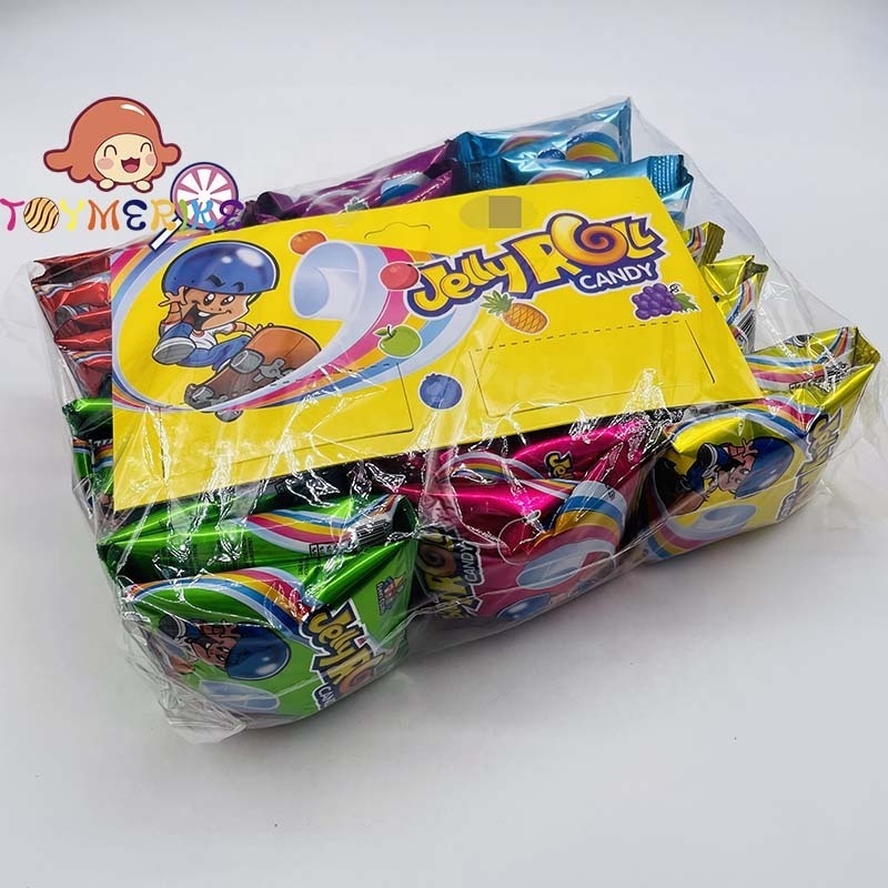 Gummy Roll Supplier Sweet Fruity Roll Gummy Jelly Candy