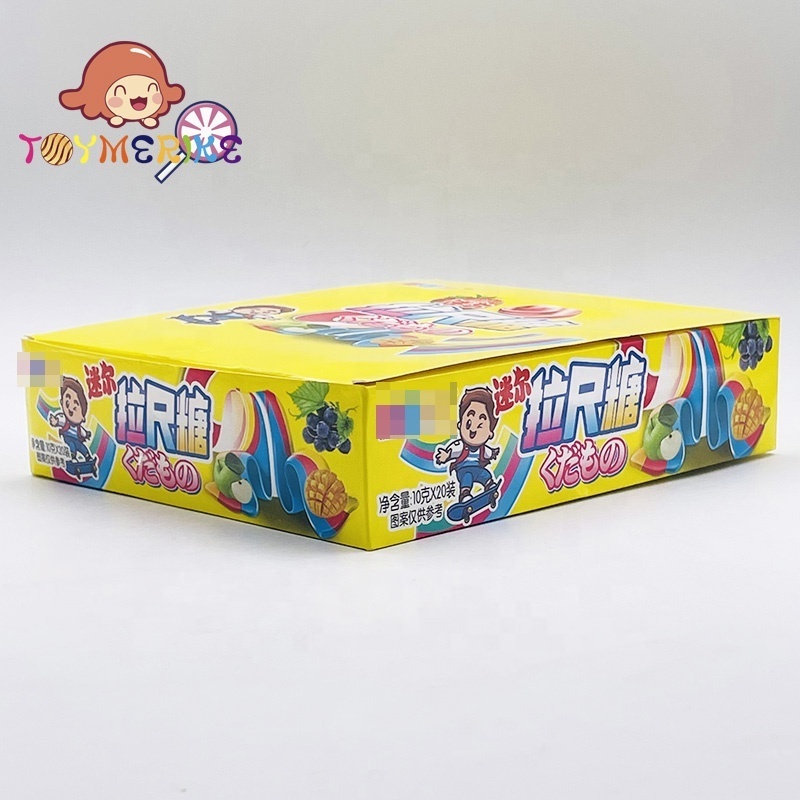 Rainbow Sour Sweet Tape Gummy Rolling Candy