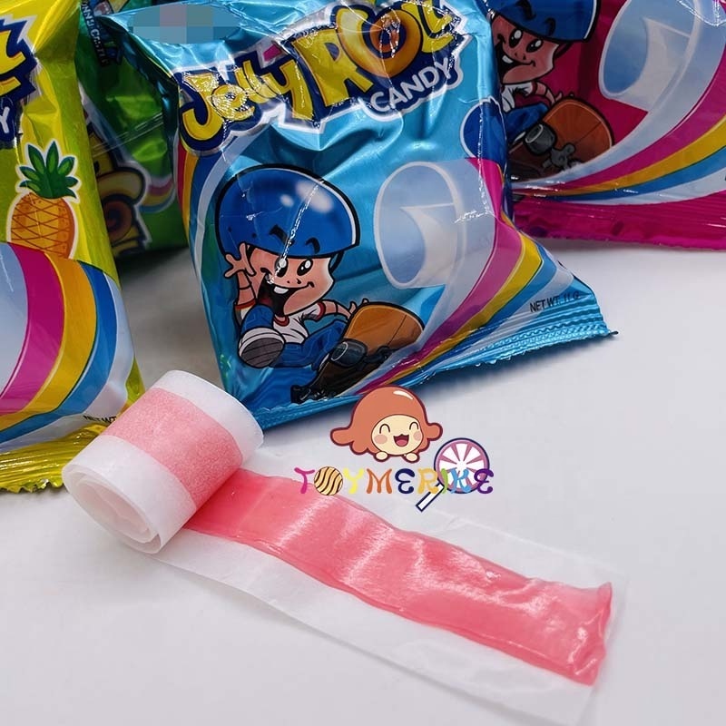 Gummy Roll Supplier Sweet Fruity Roll Gummy Jelly Candy