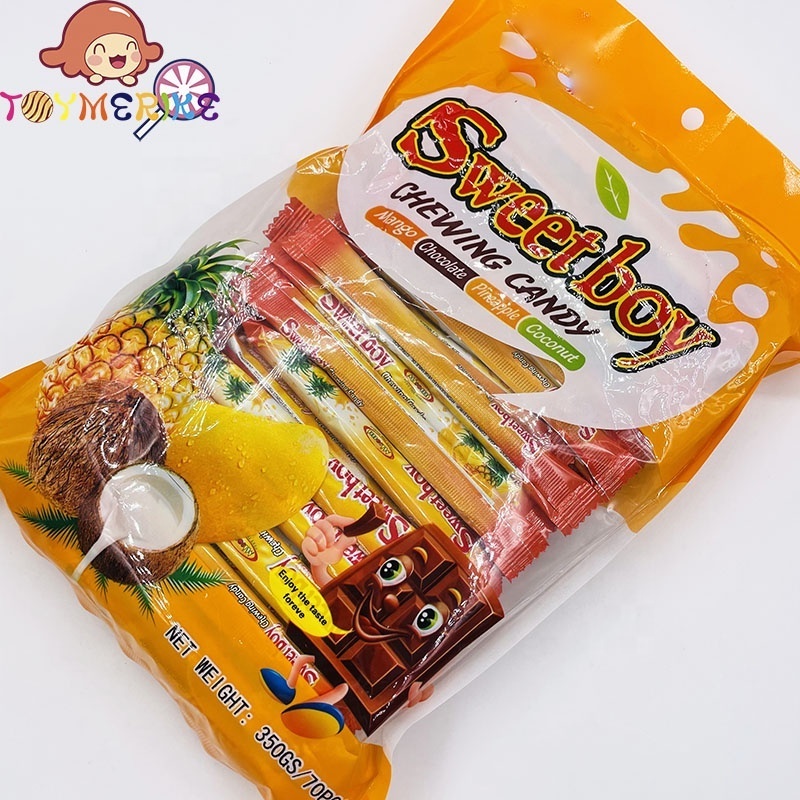 Sweet Chewy Gummy Candy Stick Shape Fruit Flavor Chewing Milk Candy