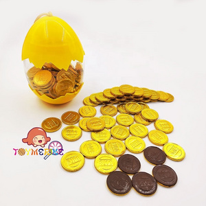 Wholesale Egg Shape Bottle Sweet Gold Coin Chocolate Candy