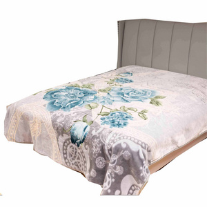 Winter Manufacturer Luxury Raschel Bed Printed Home Blanket