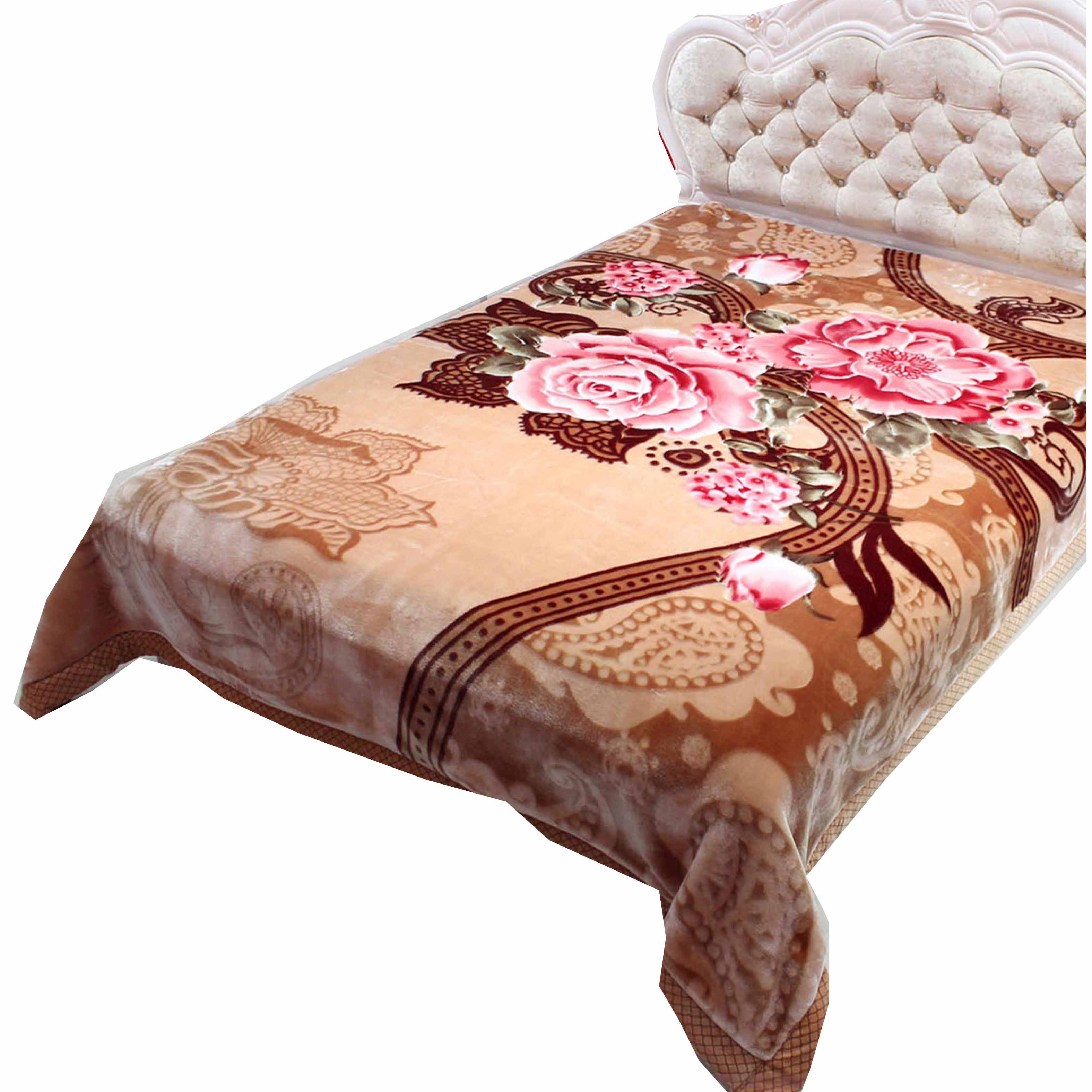 Winter Manufacturer Luxury Raschel Bed Printed Home Blanket