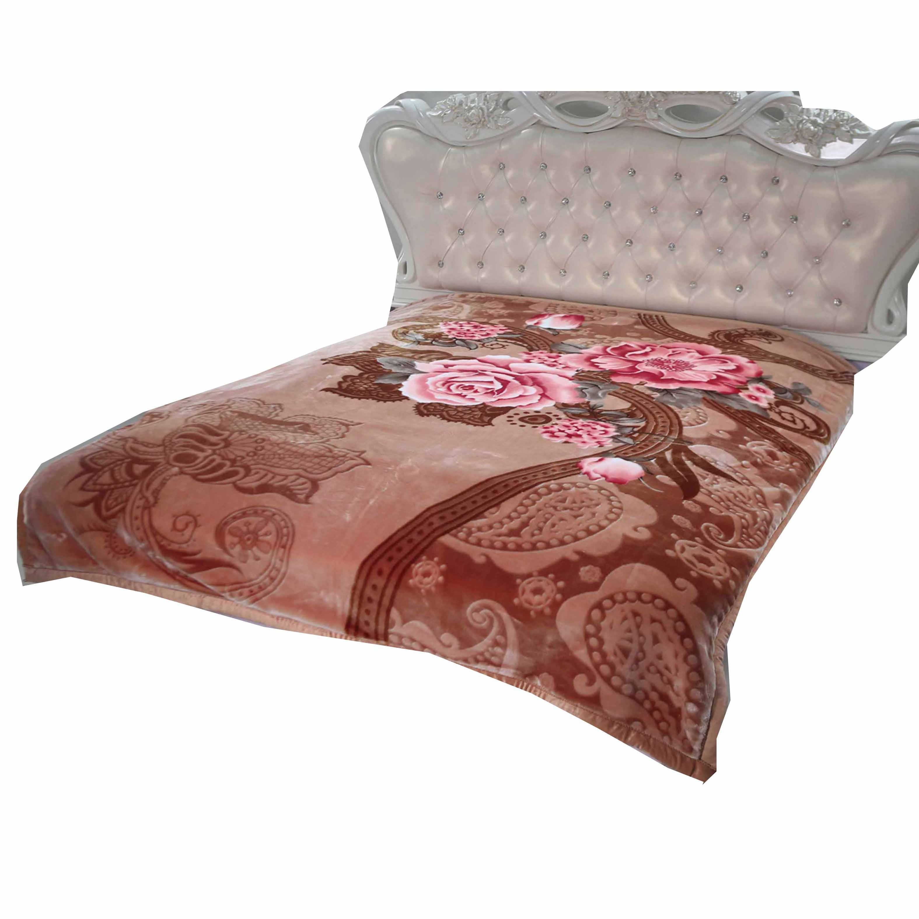 Winter Manufacturer Luxury Raschel Bed Printed Home Blanket