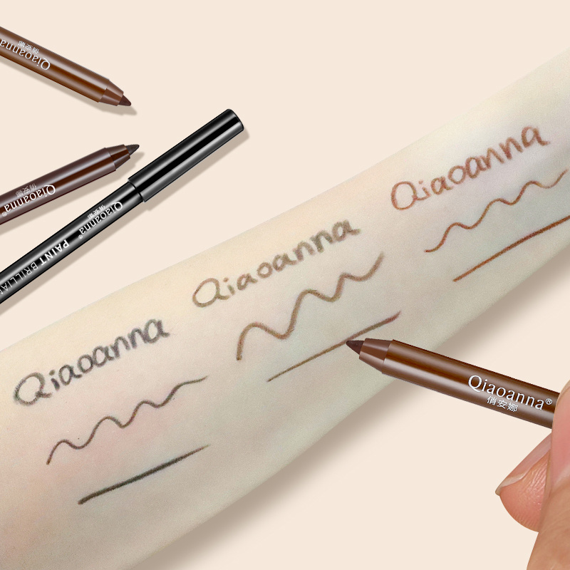 Qiaoanna Private Label 3 Colors High Pigment Waterproof Eye Liner Pen Eyeliner Pencil