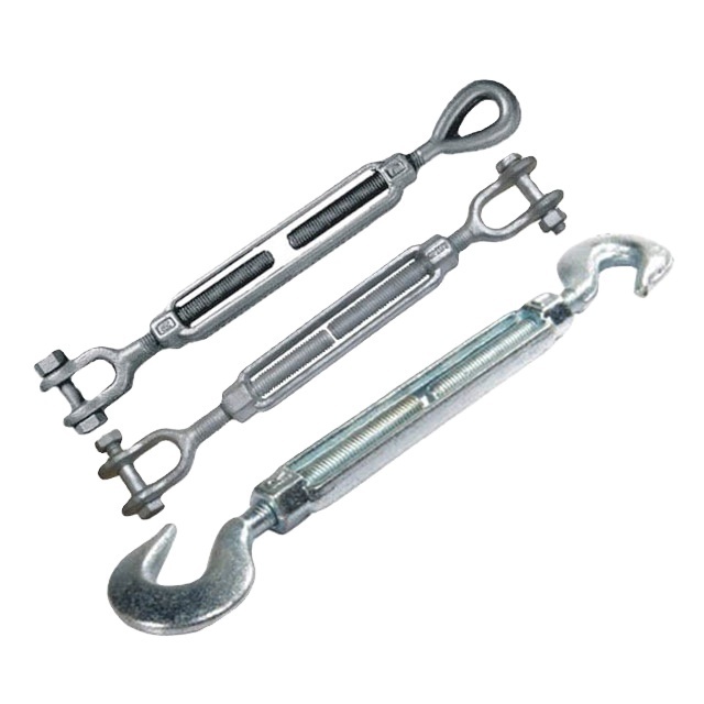 TOYO-INTL JIS Commercial Type galvanized stainless steel rigging hardware turnbuckle JAW&EYE HOOK&HOOK