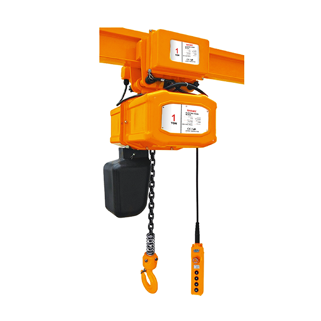 TOYO-INTL 380V 3phase trolley hook type electric chain steel cable winch hoist with wireless remote control