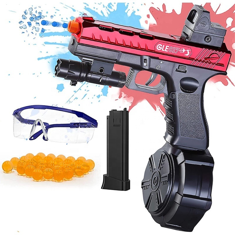 Electric gel ball blaster gold pistol pistola gun auto fast shooting  G lock gell blaster splat splatter ball gel gun