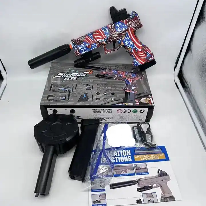 G lock 817 Soft Bullets Splatter Blaster Toy Gun Electric Outdoor 7-8 mm Ammo Pistols Gel Bullet Blaster