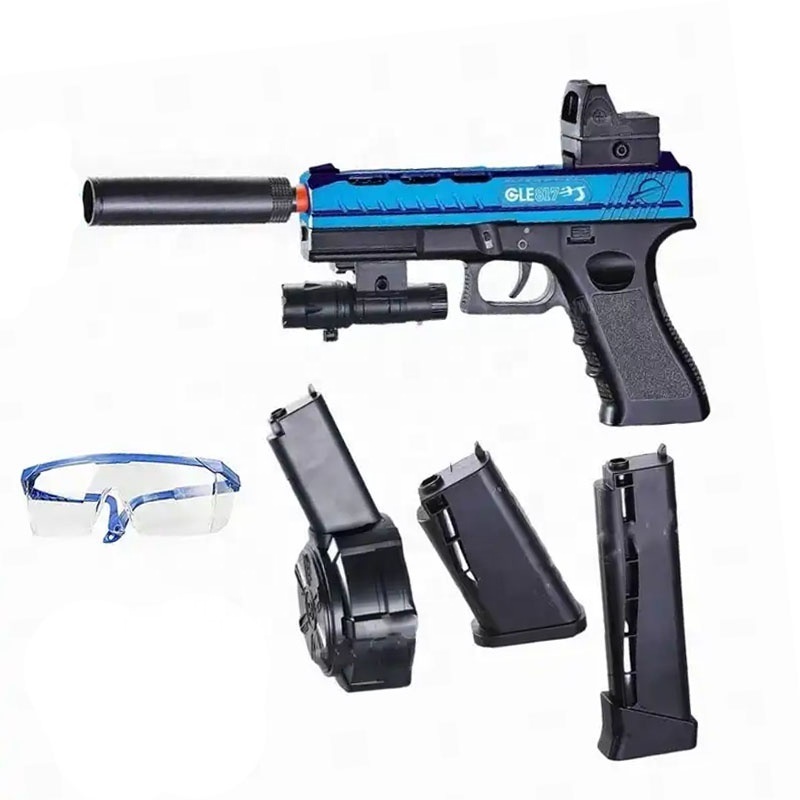 Kids gift soft bullet orbee blaster toy gun G lock 3 clip splatter gel soft bullet blaster toy gun for game