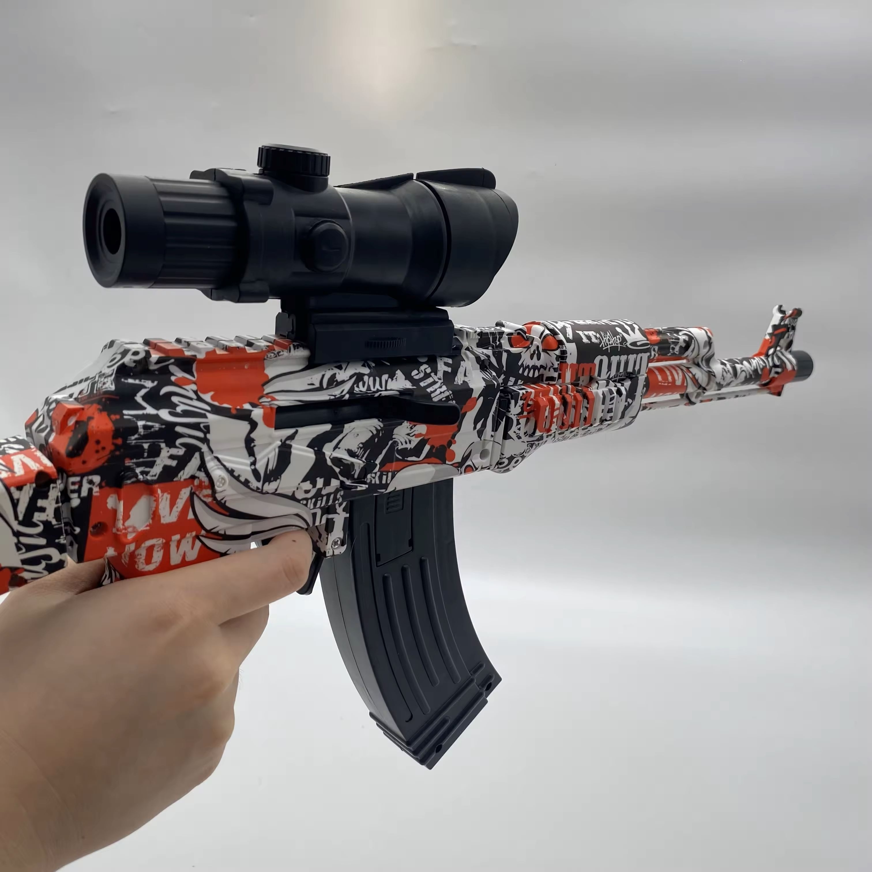 2024 New Fashion AK Safety Gel Soft Bullet Blaster Toy Gun Kids Plastic AK 47 Splatter Blaster Toy Gun