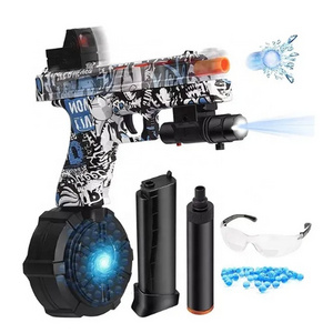 Electric gel ball blaster gold pistol pistola gun auto fast shooting  G lock gell blaster splat splatter ball gel gun