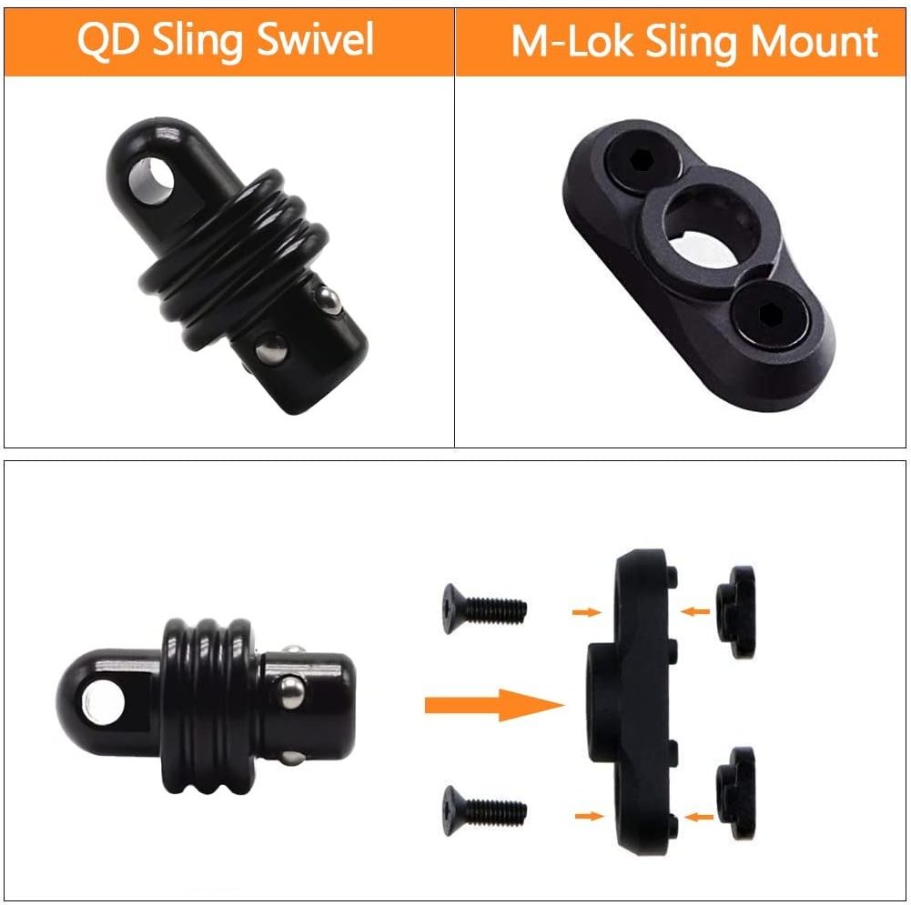 Sling Swivel Mount Heavy Duty Quick Detachable QD Adapter Sling Stud